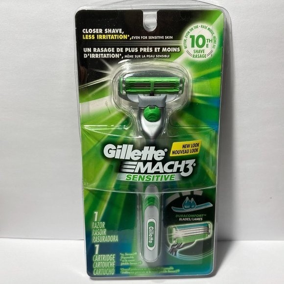 Gillette Mach 3 Sensitive Men's Razor - Picture 1 of 13